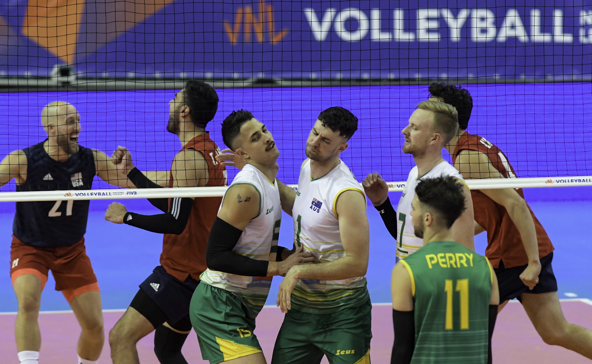 Siatkarska Liga Narodów: Australia - USA 1:3