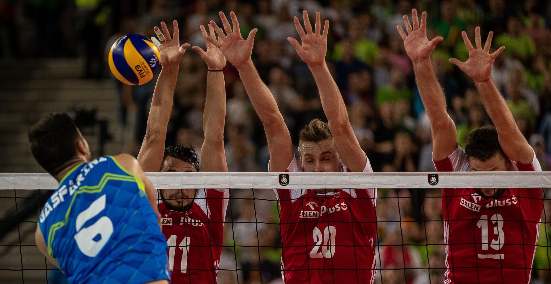 Półfinał CEV ME: Słowenia - Polska 3:1