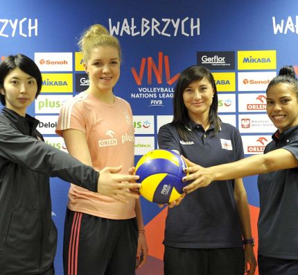 Liga Narodów Kobiet w Wałbrzychu - spotkanie medialne