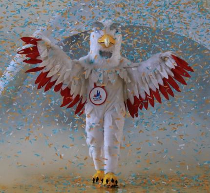 Premiera polskiej Maskotki EUROVOLLEY POLAND 2017: Orzeł przyfrunął do Krakowa