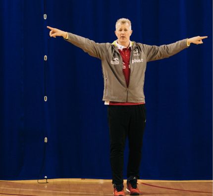 Trener reprezentacji Polski mężczyzn Vital Heynen z wizytą w Spale