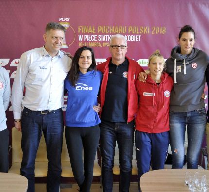 Konferencja prasowa przed finałowym turniejem Pucharu Polski kobiet w Nysie