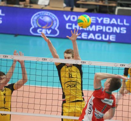 Liga Mistrzów: PGE Skra Bełchatów - Greenyard Maaseik 2:3