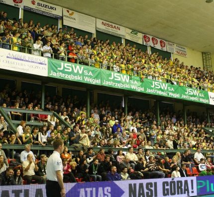 Pożegnanie z trybuną w legendarnej hali Jastrzębskiego Węgla