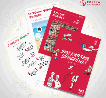 Siatkarskie Łamigłówki z Orzełkiem  nr 2 – dla najmłodszych kibiców!