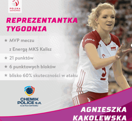 Reprezentantka Tygodnia: Agnieszka Kąkolewska