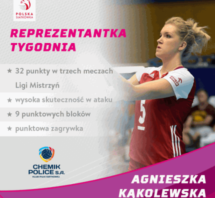Reprezentantka Tygodnia: Agnieszka Kąkolewska