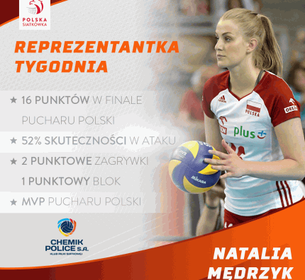 Reprezentantka Tygodnia: Natalia Mędrzyk