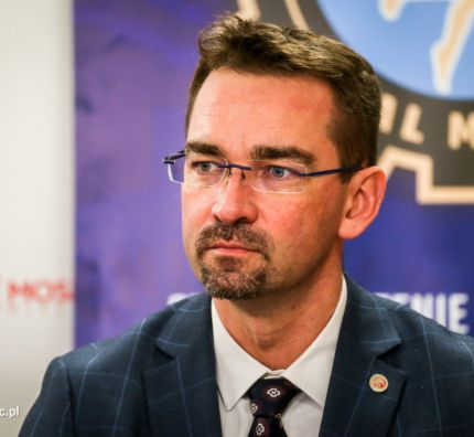 Prezes PZPS Sebastian Świderski w Mielcu