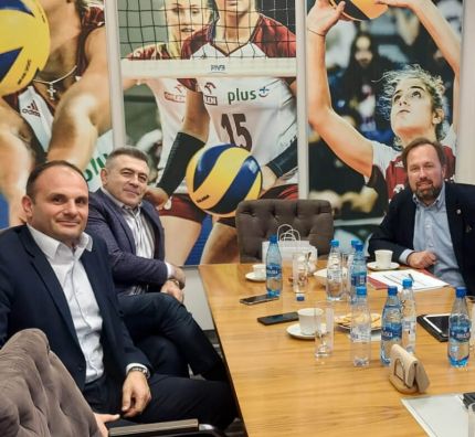 Przedstawiciele Bułgarskiej Federacji Siatkówki w PZPS