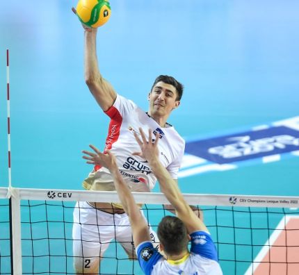 Łukasz Kaczmarek z ZAKSY Kędzierzyn-Koźle w Lidze Mistrzów