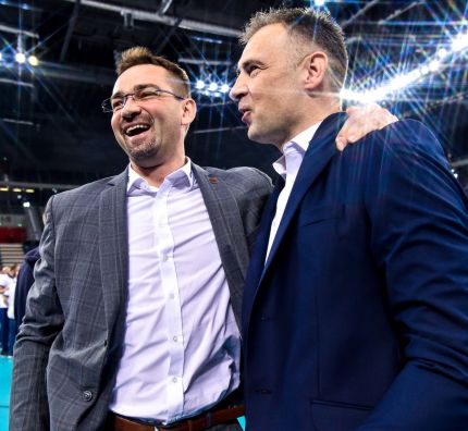 Sebastian Świderski i Nikola Grbić