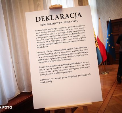 Deklaracja „Stop agresji w świecie sportu”