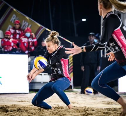 King of the Court Doha: Gruszczyńska/Wachowicz żegnają się turniejem, Bryl/Łosiak poznali rywali