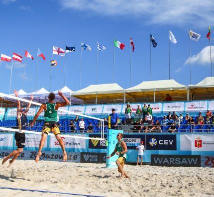 Dużo polskiego grania na plaży w Wilanowie