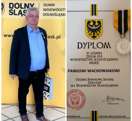 Paweł Wachowiak z wyróżnieniem 