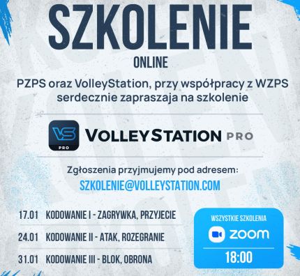 Polski Związek Piłki Siatkowej zaprasza na szkolenie VolleyStation Pro