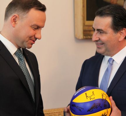 Prezydent RP Andrzej Duda spotkał się z delegacją PZPS