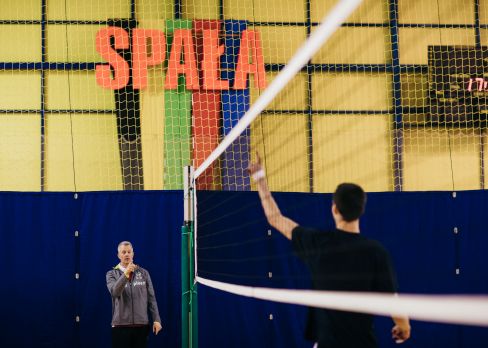 Vital Heynen poprowadził trening z młodymi siatkarzami SMS Spała